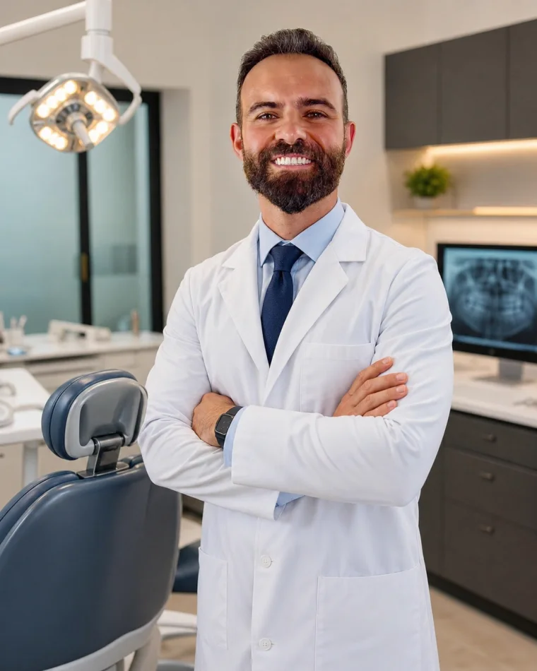 Dr. Sérgio Cury en su consultorio